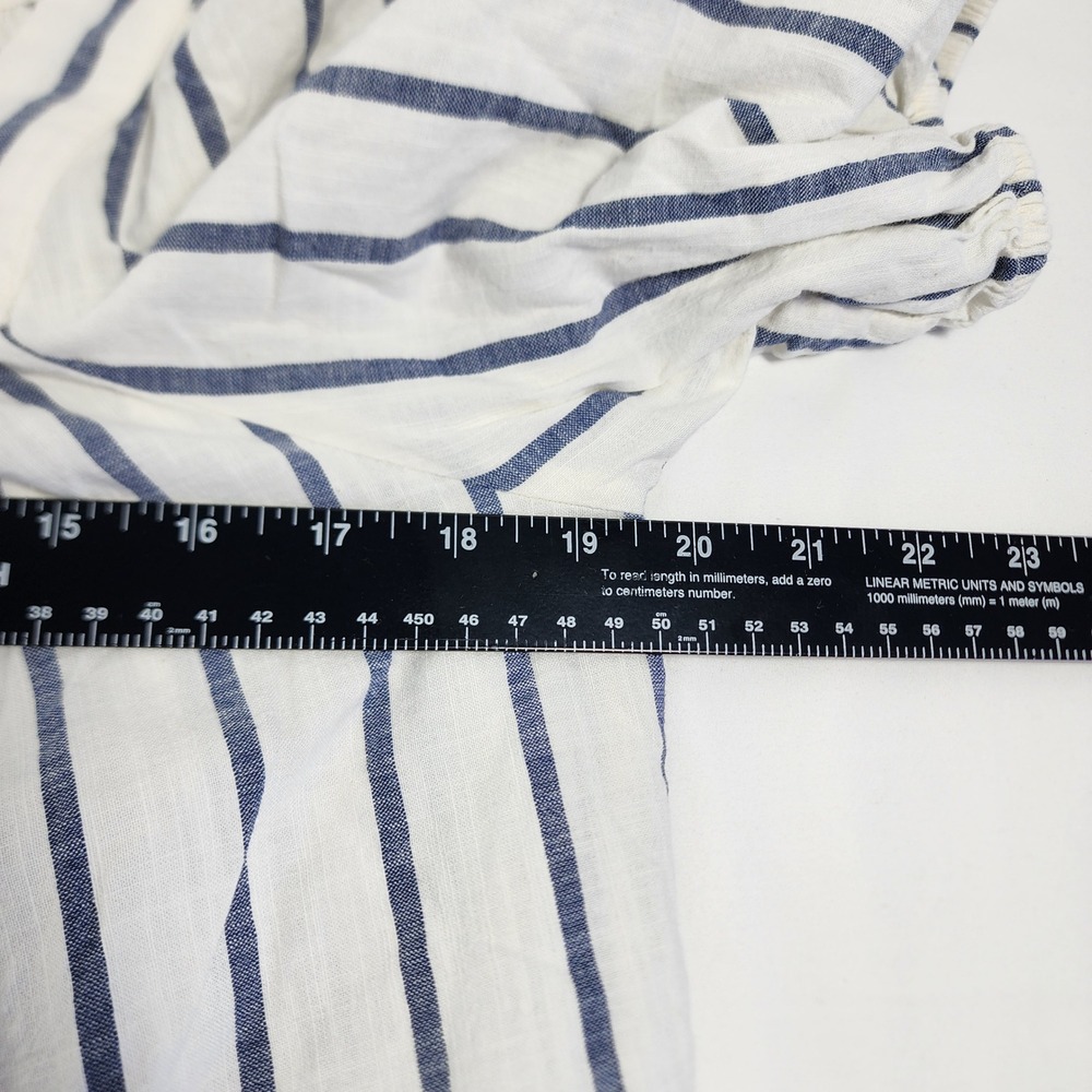 Faherty 100% Cotton Coastal Womens Dress Large Striped Beach Nautical Vacation - Picture 7 of 13
